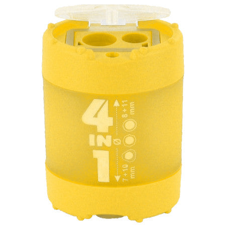 Apontador com Depósito 4 em 1 KUM Germany Amarelo